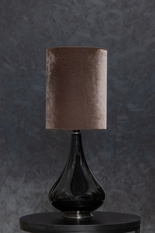 Renata negra, Velvet Tostada, H 80cm