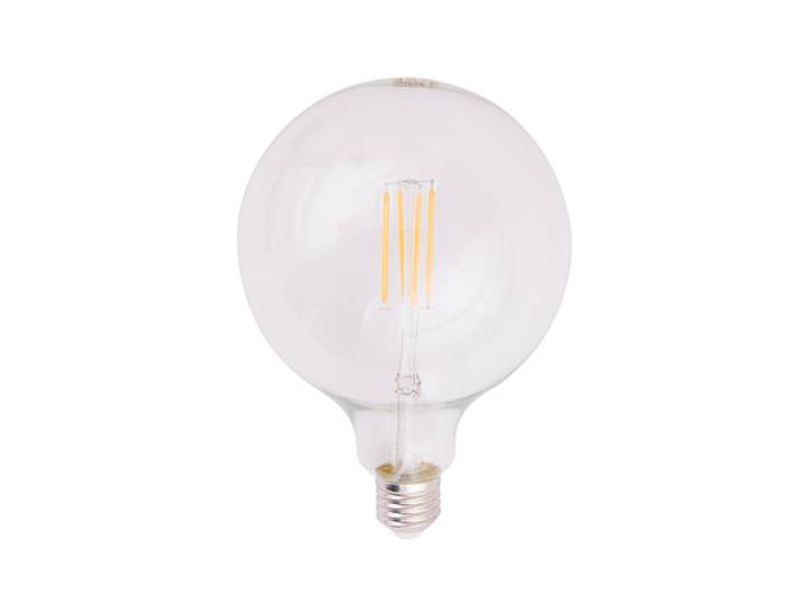 Globe LED lyspære 125mm 4W Dimbar E27 300 Lumen. 2700 Kelvin. Kl